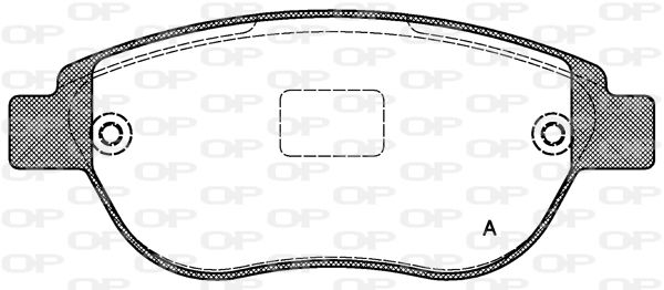 OPEN PARTS Комплект тормозных колодок, дисковый тормоз BPA0841.00